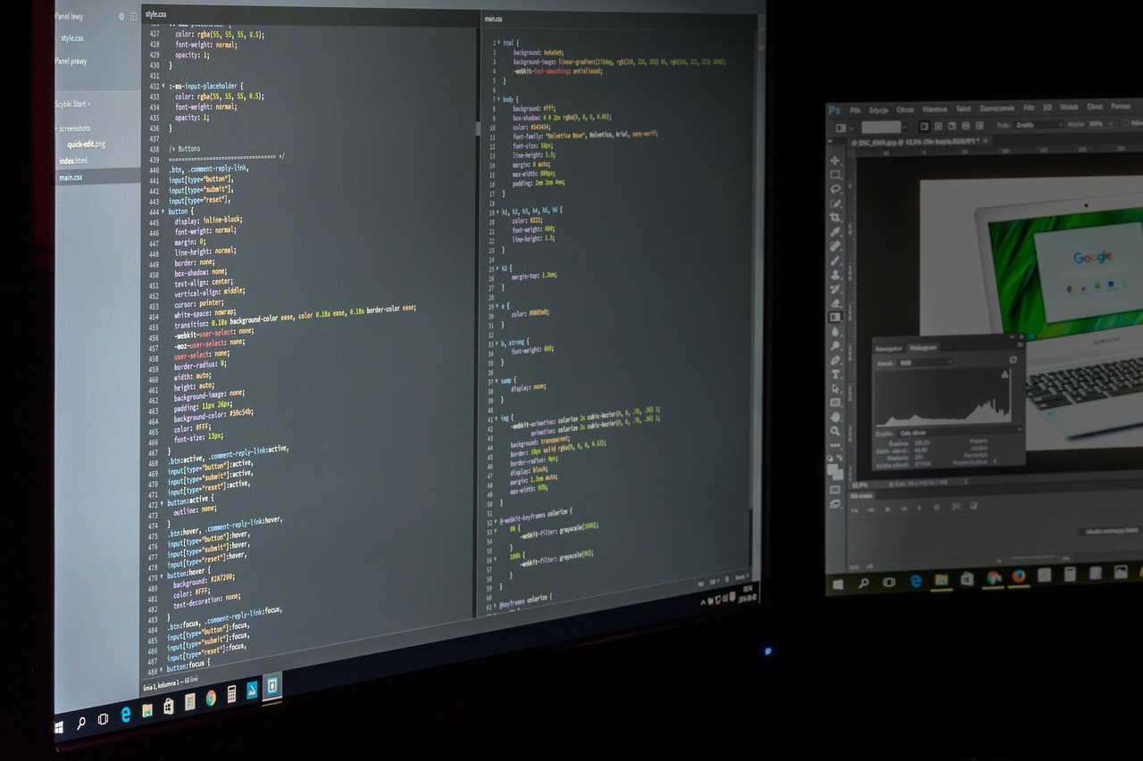 Programm-Sourcecode aud Monitor